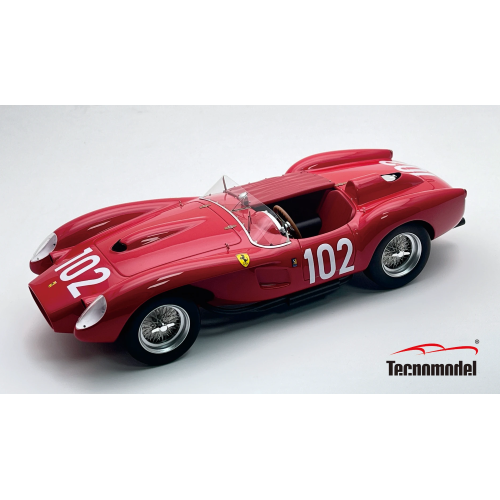 FERRARI 250 TR PONTOON-FENDER N.102 3RD TARGA FLORIO 1958 WV.TRIPS-M.HAWTH1:18 Tecnomodel Auto Competizione Modellino