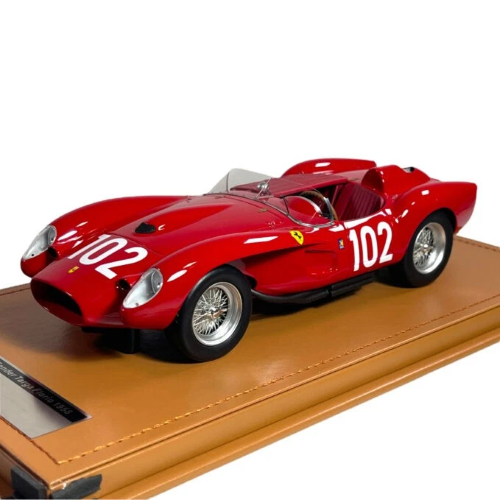 FERRARI 250 TR PONTOON-FENDER N.102 3RD TARGA FLORIO 1958 WV.TRIPS-M.HAWTH1:18 Tecnomodel Auto Competizione Modellino