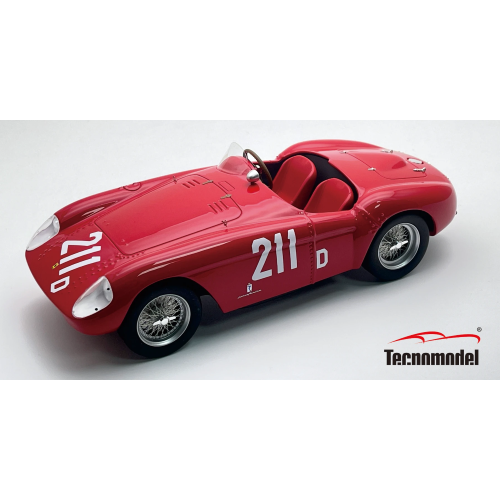 FERRARI 500 MONDIAL N.211 2ND SACRAMENTO 1956 R.GINTHER 1:18 Tecnomodel Auto Competizione Modellino