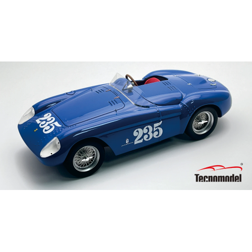 FERRARI 500 MONDIAL N.235 SANTA BARBARA ROAD RACES 1954 P.RUBIROSA 1:18 Tecnomodel Auto Competizione Modellino