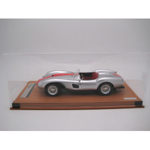 FERRARI 250 TR PONTOON-FENDER STREET VERSION 1958 METALLIC SILVER/RED 1:18 Tecnomodel Auto Stradali Modellino