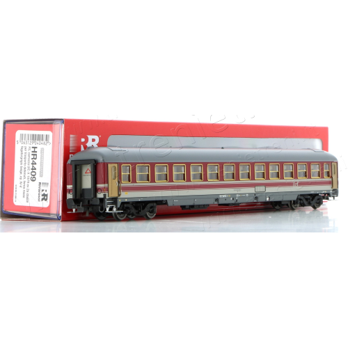 FS, UIC-X 1979 CARROZZA TRASPORTO PRIGIONIERI RED/GREY LIV. EP.IV-V 1:87 Rivarossi Treni Modellino