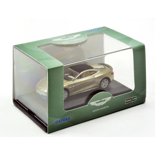 ASTON MARTIN VANQUISH COUPE' LIGHT BRONZE 1:76 Oxford Auto Stradali Modellino