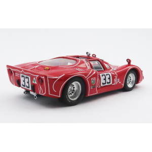 ALFA ROMEO 33.2 N.33 6H WATKINS GLEN 1968 KWECH-MARTINO 1:43 Best Model Auto Competizione Modellino