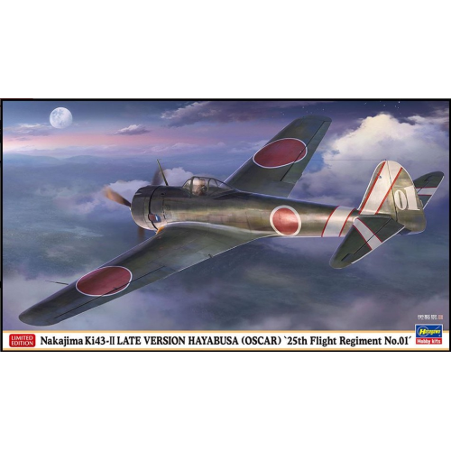 NAKAJIMA KI43-LI HAYABUSA (OSCAR) 25TH FLIGHT REGIMENT KIT 1:48 Hasegawa Kit Aerei Modellino