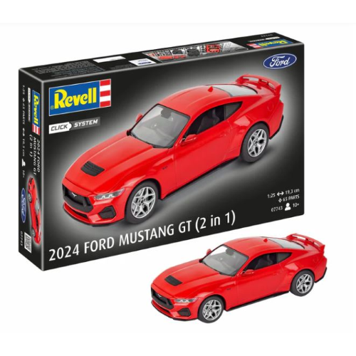 FORD MUSTANG GT 2024 (CLICK SYSTEM) KIT 1:25 Revell Kit Auto Modellino
