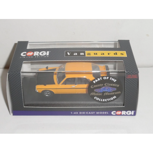 HILLMAN AVENGER TIGER II 1973 YELLOW 1:43 Vanguards Auto Stradali Modellino