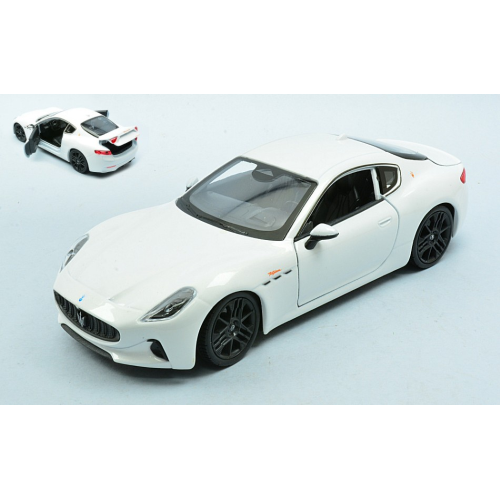 MASERATI GRAN TURISMO FOLGORE 2023 WHITE 1:24 Welly Auto Stradali Modellino