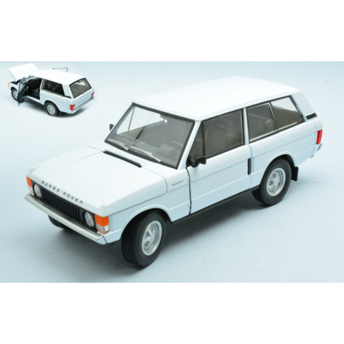 RANGE ROVER 1970 WHITE 1:24 Welly Auto Stradali Modellino