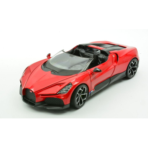 BUGATTI W16 MISTRAL 2023 RED 1:24 Welly Auto Stradali Modellino