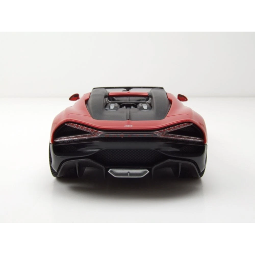 BUGATTI W16 MISTRAL 2023 RED 1:24 Welly Auto Stradali Modellino
