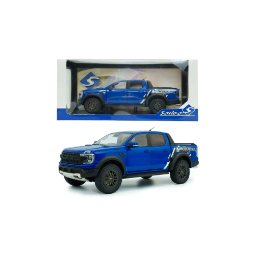 FORD RANGER RAPTOR 2024 BLUE LIGHTNING 1:18 Solido Auto Stradali Modellino