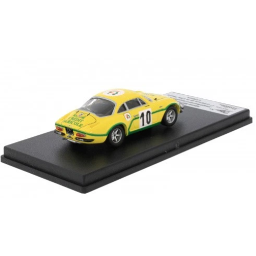 ALPINE A110 N.10 1ST CRITÉRIUM DE LA CÔTE FLEURIE 1974 BOURDON-MOUTARD 1:43 Trofeu Auto Competizione Modellino