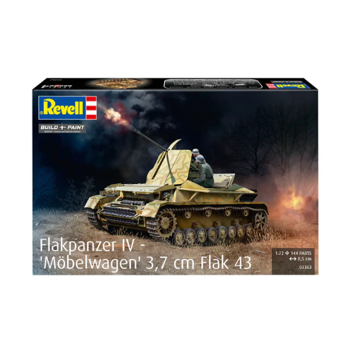 FLAKPANZER IV "MOBELWAGEN" 3,7 CM FLAK 43 KIT 1:72 Revell Kit Mezzi Militari Modellino