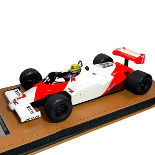 MCLAREN MP4/1C N.7 SILVERSTONE TEST DRIVE 1983 A.SENNA WITH DRIVER 1:18 Tecnomodel Formula 1 Modellino