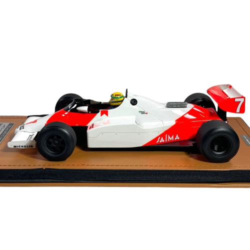 MCLAREN MP4/1C N.7 SILVERSTONE TEST DRIVE 1983 A.SENNA WITH DRIVER 1:18 Tecnomodel Formula 1 Modellino
