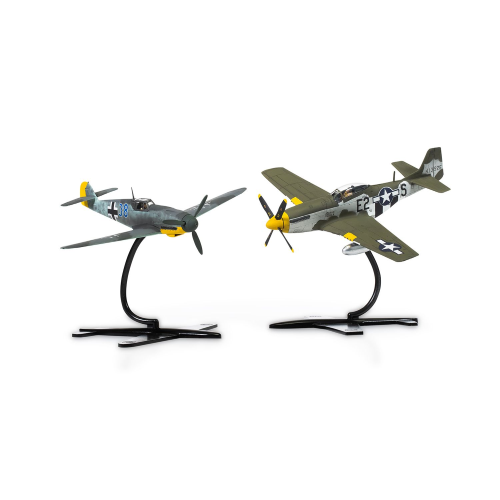 P-51D MUSTANG vs Bf109F-4 DOGFIGHT DOUBLE KIT 1:72 Airfix Kit Aerei Modellino