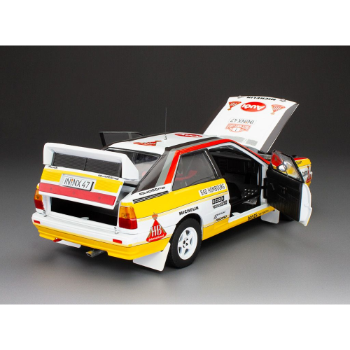 AUDI QUATTRO A2 N.1 WINNER RALLY MONTE CARLO 1984 ROHRL-GEISTDORFER 1:18 SunStar Auto Rally Modellino