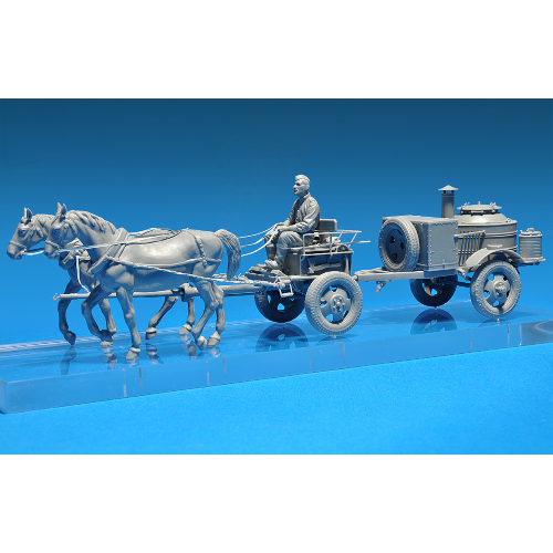 HORSES DRAW FIELD KITCHEN KP-42 KIT 1:35 Miniart Kit Figure Militari Modellino