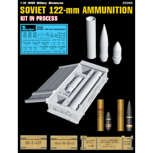 SOVIET 122-mm AMMUNITION KIT 1:35 Miniart Kit Figure Militari Modellino