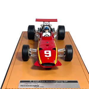 FERRARI 312F1/68 NURBURGRING GP 1968 J.ICKX WITH DRIVER 1:18 Tecnomodel Formula 1 Modellino