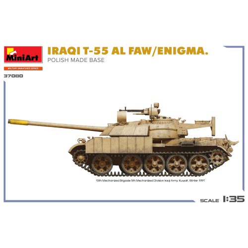 IRAQI T-55 AI FAW/ENIGMA POLISH MADE BASE KIT 1:35 Miniart Kit Mezzi Militari Modellino