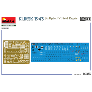 KURSK 1943 PZ.KPFW. IV FIELD REPAIR BIG SET KIT 1:35 Miniart Kit Mezzi Militari Modellino