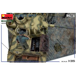 KURSK 1943 PZ.KPFW. IV FIELD REPAIR BIG SET KIT 1:35 Miniart Kit Mezzi Militari Modellino