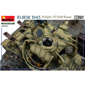KURSK 1943 PZ.KPFW. IV FIELD REPAIR BIG SET KIT 1:35 Miniart Kit Mezzi Militari Modellino