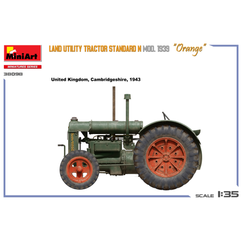 LAND UTILITY TRACTOR STANDARD N ORANGE MOD.1939 KIT 1:35 Miniart Kit Mezzi Militari Modellino
