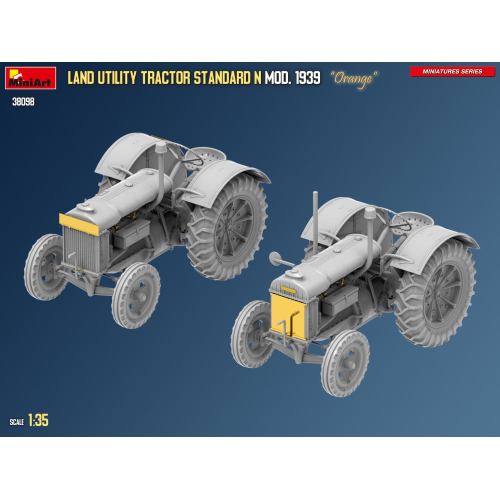 LAND UTILITY TRACTOR STANDARD N ORANGE MOD.1939 KIT 1:35 Miniart Kit Mezzi Militari Modellino