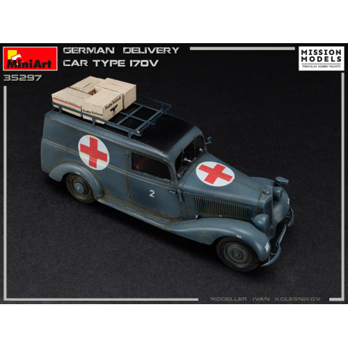 GERMAN DELIVERY CAR TYP 170V KIT 1:35 Miniart Kit Mezzi Militari Modellino