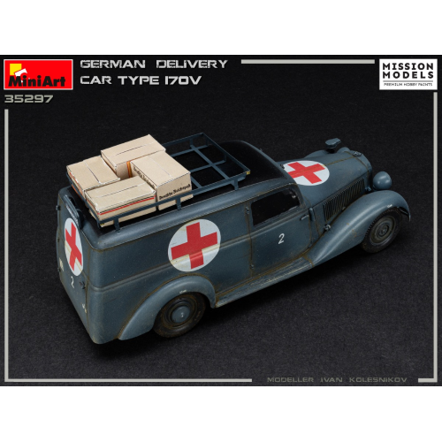 GERMAN DELIVERY CAR TYP 170V KIT 1:35 Miniart Kit Mezzi Militari Modellino