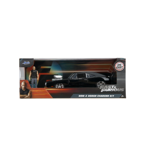 DODGE CHARGER 1970 FAST & FURIOUS WITH FIGURE BLACK 1:24 Jada Toys Movie Modellino