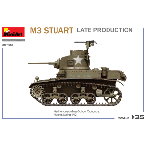 M3 STUART LIGHT TANK LATE PROD. KIT 1:35 Miniart Kit Mezzi Militari Modellino