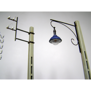 CONCRETE TELEGRAPH POLES KIT 1:35 Miniart Kit Art.Vari Modellino