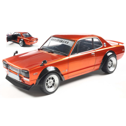 NISSAN SKYLINE (C10)HAKOSUKA SOLIDO WORKS 1970 ORANGEMETALLIC 1:18 Solido Auto Stradali Modellino