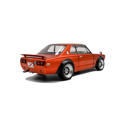 NISSAN SKYLINE (C10)HAKOSUKA SOLIDO WORKS 1970 ORANGEMETALLIC 1:18 Solido Auto Stradali Modellino