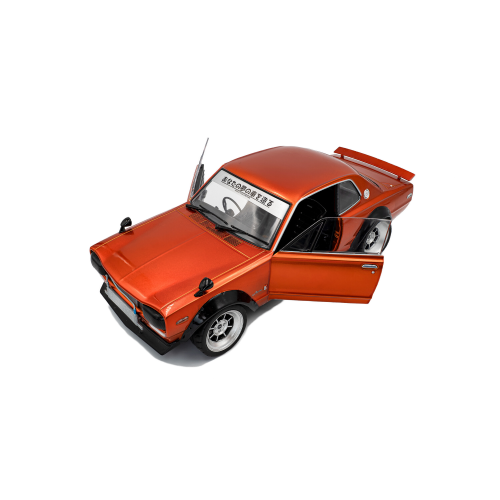 NISSAN SKYLINE (C10)HAKOSUKA SOLIDO WORKS 1970 ORANGEMETALLIC 1:18 Solido Auto Stradali Modellino