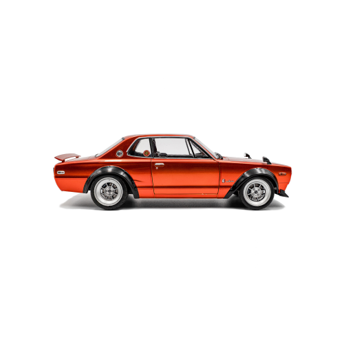 NISSAN SKYLINE (C10)HAKOSUKA SOLIDO WORKS 1970 ORANGEMETALLIC 1:18 Solido Auto Stradali Modellino