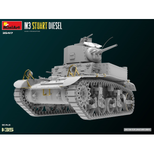 M3 STUART DIESEL EARLY PRODUCTION KIT 1:35 Miniart Kit Mezzi Militari Modellino