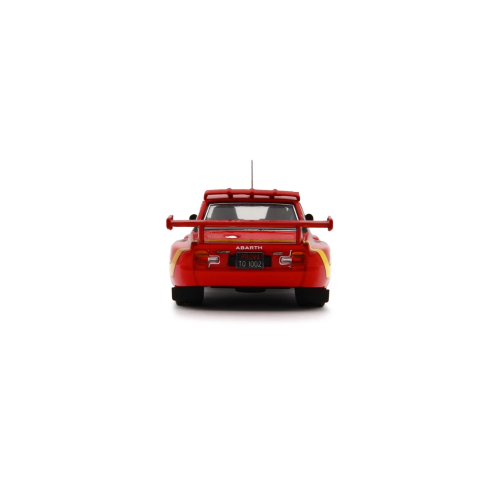 FIAT ABARTH SE 031 BERTONE GIRO D'ITALIA 1975 RED/YELLOW 1:64 Laudo Racing Auto Competizione Modellino