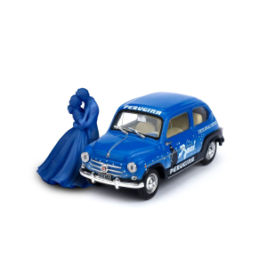 FIAT 600 D BERLINA 1960 BACI PERUGINA ED.LIM.PCS 200 1:43 Brumm Modelli Speciali Modellino