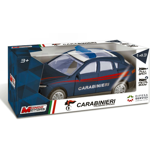 AUTO SECURITY 24 PEZZI (8 CARABINIERI+8 POLIZIA+8 VIGILI DEL FUOCO) 1:43 Mondo Motors Forze dell'Ordine Modellino
