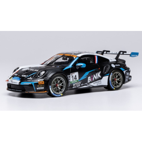 PORSCHE 911 GT3 (992) N.14 PORSCHE CUP OSCHERSLEBEN 2024 R.DE HAAN 1:43 Ixo Model Auto Competizione Modellino