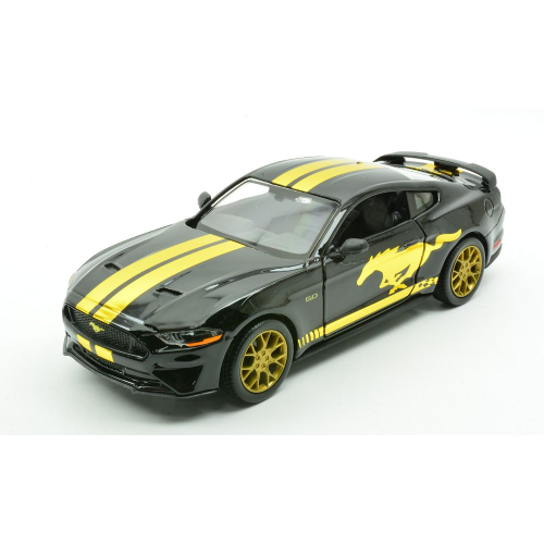 FORD MUSTANG GT 2018 BLACK 1:24 MotorMax Auto Stradali Modellino