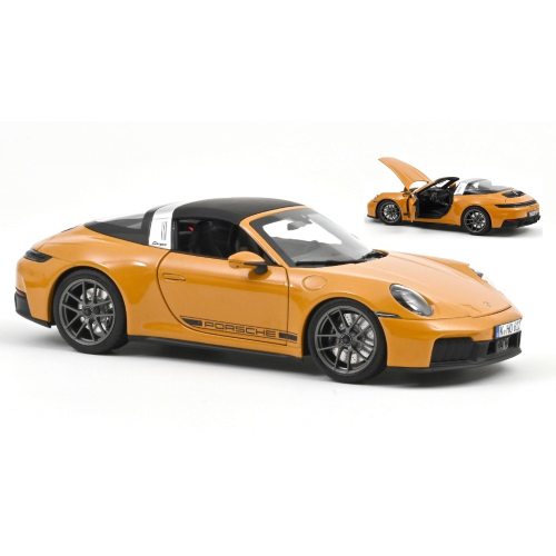 PORSCHE 911 TARGA 4 GTS 2025 BAHAMA YELLOW 1:18 Norev Auto Stradali Modellino