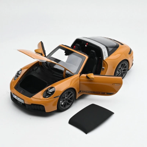 PORSCHE 911 TARGA 4 GTS 2025 BAHAMA YELLOW 1:18 Norev Auto Stradali Modellino