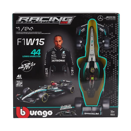 MERCEDES W15 N.44 LEWIS HAMILTON 2024 KIT 1:24 Burago Auto Competizione Modellino