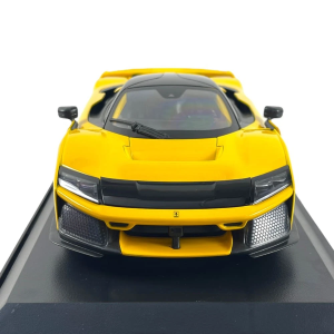 FERRARI F80 2024 YELLOW 1:18 Burago Auto Stradali Modellino